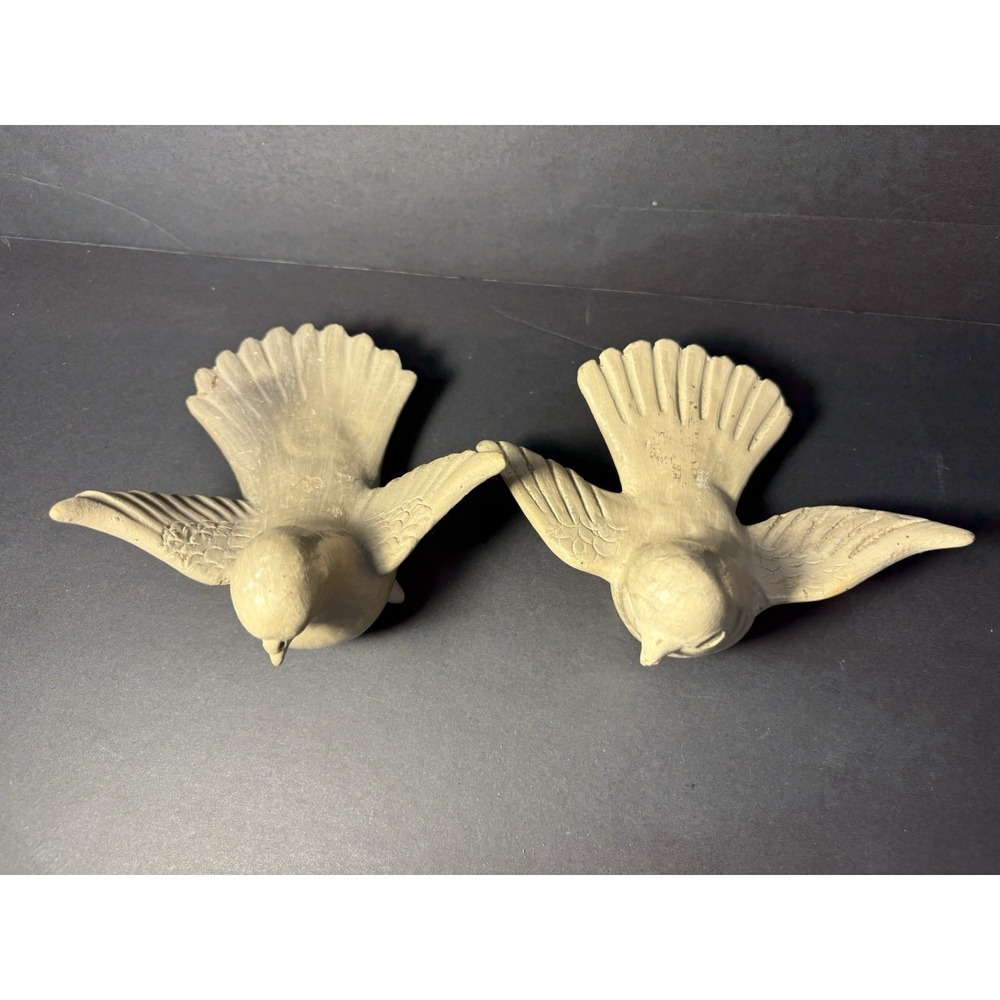 Vintage Handcrafted Clay Dove Figurines – Set of 2 – Made in Guatemala